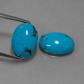 Achetez naturel ct Bleu Turquoise gems, Coupe ovale, En provenance Afghanistan chez GemSelect. En stock, livraison internationale!