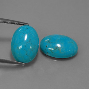 Achetez naturel ct Bleu Turquoise gems, Coupe ovale, En provenance Afghanistan chez GemSelect. En stock, livraison internationale!