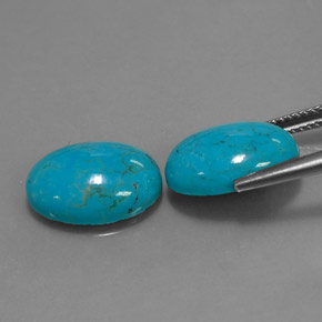 Achetez naturel ct Bleu Turquoise gems, Coupe ovale, En provenance Afghanistan chez GemSelect. En stock, livraison internationale!