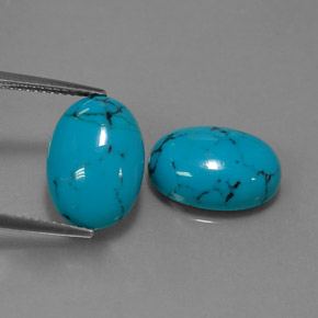 Achetez naturel ct bleue turquoise gems, coupe ovale, en provenance afghanistan chez gemselect. en stock, livraison internationale!
