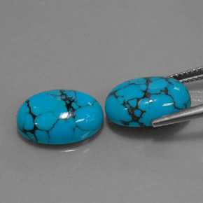 Achetez naturel ct Bleu Turquoise gems, Coupe ovale, En provenance Afghanistan chez GemSelect. En stock, livraison internationale!