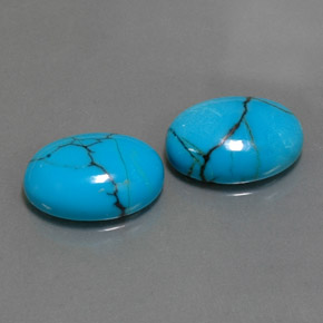 Achetez naturel ct Bleu Turquoise gems, Coupe ovale, En provenance Afghanistan chez GemSelect. En stock, livraison internationale!