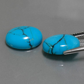 Achetez naturel ct Bleu Turquoise gems, Coupe ovale, En provenance Afghanistan chez GemSelect. En stock, livraison internationale!