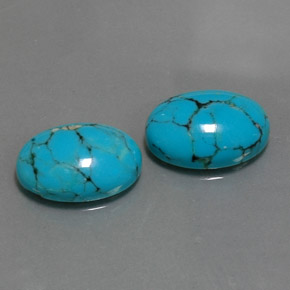 Achetez naturel ct Bleu Turquoise gems, Coupe ovale, En provenance Afghanistan chez GemSelect. En stock, livraison internationale!