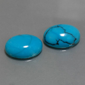 Achetez naturel ct Bleu Turquoise gems, Coupe ovale, En provenance Afghanistan chez GemSelect. En stock, livraison internationale!
