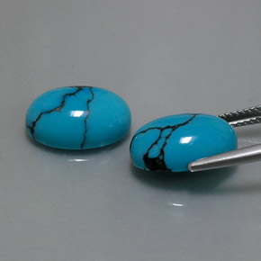 Achetez naturel ct bleue turquoise gems, coupe ovale, en provenance afghanistan chez gemselect. en stock, livraison internationale!