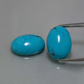 Achetez naturel ct bleue turquoise gems, coupe ovale, en provenance afghanistan chez gemselect. en stock, livraison internationale!