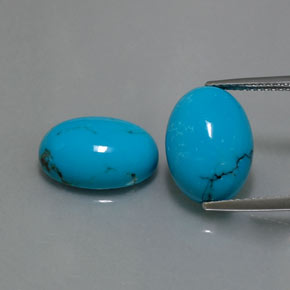 Achetez naturel ct Bleu Turquoise gems, Coupe ovale, En provenance Afghanistan chez GemSelect. En stock, livraison internationale!
