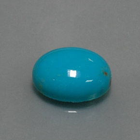 Turquoise Bleu naturelle Coupe ovale, 4.03 ct, Opaque