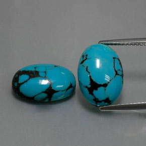Achetez naturel ct bleue turquoise gems, coupe ovale, en provenance afghanistan chez gemselect. en stock, livraison internationale!