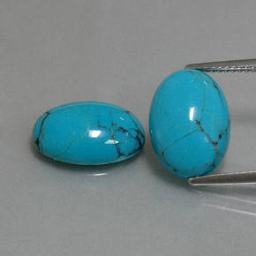 Achetez naturel ct Bleu Turquoise gems, Coupe ovale, En provenance Afghanistan chez GemSelect. En stock, livraison internationale!