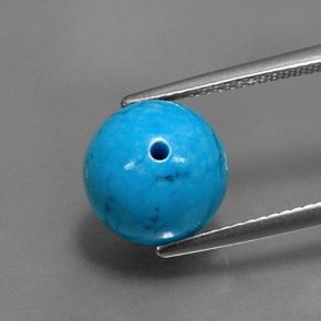 Turquoise Bleu naturelle Sphère / Boule, 7.80 ct, Opaque