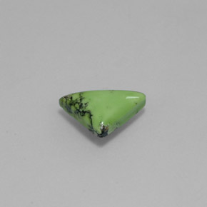 Turquoise vert naturelle trillion, 1,07 ct, opaque