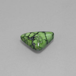 Turquoise vert naturelle trillion, 1,23 ct, opaque