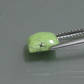 Turquoise vert naturelle carré, 2,00 ct, opaque