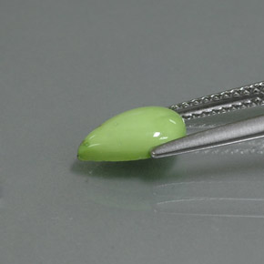 Turquoise vert naturelle en forme de poire, 1,11 ct, opaque