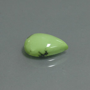 Turquoise Vert jaunâtre naturelle En forme de poire, 1.66 ct, Opaque