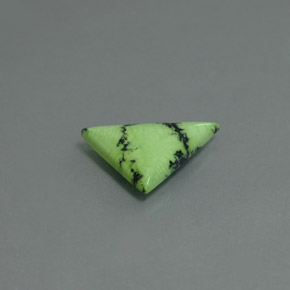 Turquoise vert naturelle trillion, 2,47 ct, opaque