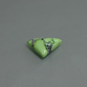 Turquoise vert naturelle trillion, 1,60 ct, opaque