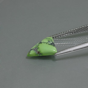 Turquoise vert naturelle trillion, 1,60 ct, opaque
