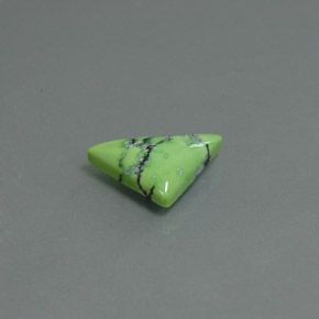 Turquoise vert naturelle trillion, 1,54 ct, opaque