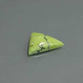 Turquoise vert naturelle trillion, 2,59 ct, opaque