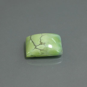 Turquoise vert naturelle baguette, 4,75 ct, opaque