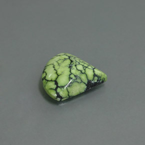 Turquoise vert naturelle forme fantaisie, 2,93 ct, opaque