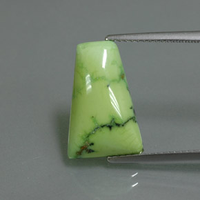 Turquoise vert naturelle forme fantaisie, 4,52 ct, opaque