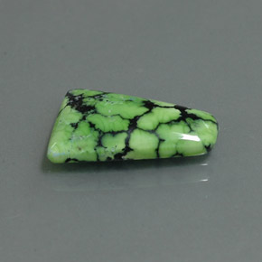 Turquoise vert naturelle forme fantaisie, 2,84 ct, opaque