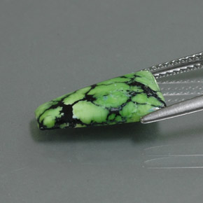 Turquoise vert naturelle forme fantaisie, 2,84 ct, opaque