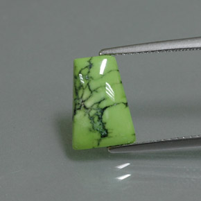 Turquoise vert naturelle forme fantaisie, 2,06 ct, opaque