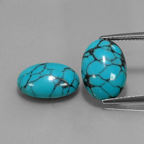 Achetez naturel ct bleue turquoise gems, coupe ovale, en provenance afghanistan chez gemselect. en stock, livraison internationale!