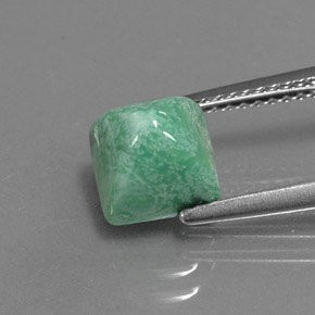 Turquoise Vert naturelle Carré, 2.32 ct, Opaque