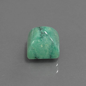 Turquoise vert naturelle carré, 2,33 ct, opaque