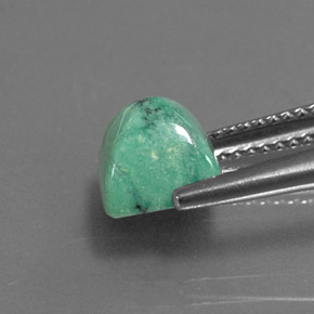 Turquoise vert naturelle carré, 2,33 ct, opaque