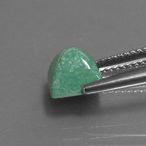 Turquoise vert naturelle carré, 2,05 ct, opaque