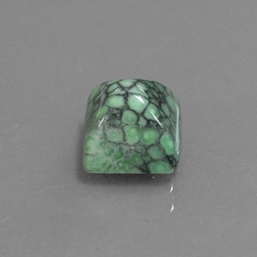 Turquoise vert naturelle carré, 2,29 ct, opaque