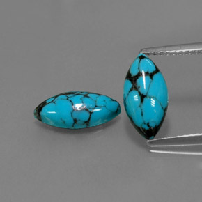 Achetez naturel ct bleue turquoise gems, marquise, en provenance afghanistan chez gemselect. en stock, livraison internationale!