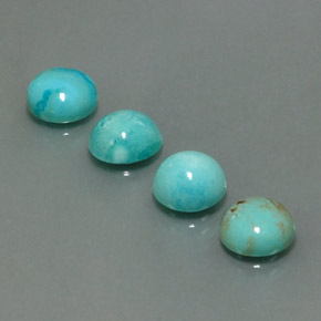 Achetez naturel ct bleue turquoise gems, coupe roude, en provenance afghanistan chez gemselect. en stock, livraison internationale!