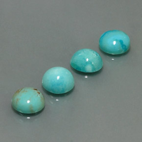 Achetez naturel ct bleue turquoise gems, coupe roude, en provenance afghanistan chez gemselect. en stock, livraison internationale!