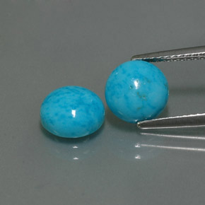Achetez naturel ct bleue turquoise gems, coupe roude, en provenance afghanistan chez gemselect. en stock, livraison internationale!
