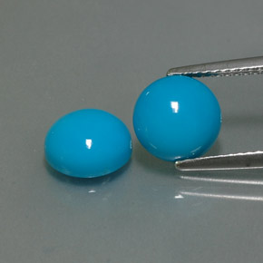 Achetez naturel ct Bleu Turquoise gems, Coupe roude, En provenance Afghanistan chez GemSelect. En stock, livraison internationale!