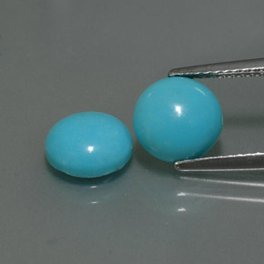 Achetez naturel ct bleue turquoise gems, coupe roude, en provenance afghanistan chez gemselect. en stock, livraison internationale!