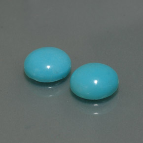 Achetez naturel ct bleue turquoise gems, coupe roude, en provenance afghanistan chez gemselect. en stock, livraison internationale!
