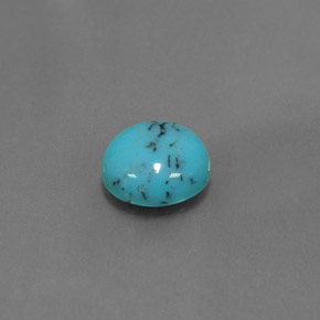 Turquoise Bleu naturelle Coupe roude, 1.46 ct, Opaque