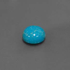 Turquoise Bleu naturelle Coupe roude, 1.57 ct, Opaque