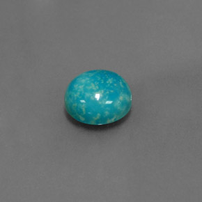 Turquoise bleue naturelle coupe roude, 2,07 ct, opaque