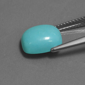 Turquoise Bleu naturelle Coupe coussin, 2.62 ct, Opaque