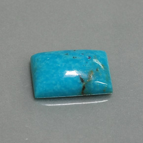 Turquoise Bleu naturelle Baquette, 3.25 ct, Opaque